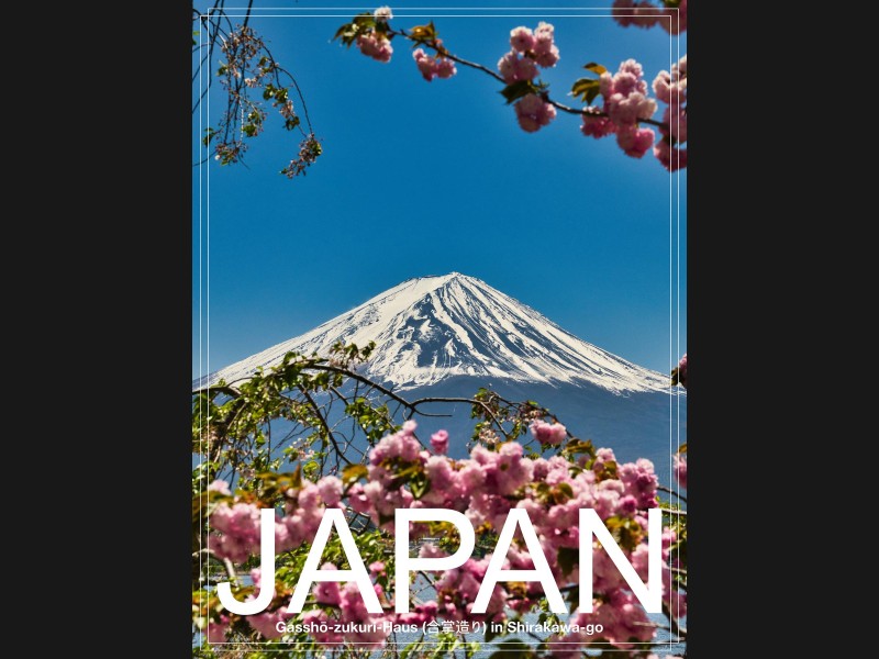 Japan - PosterArt - Fuji-san im Frühling